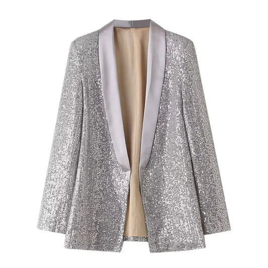 Veste Avec Paillettes Femme - vestes