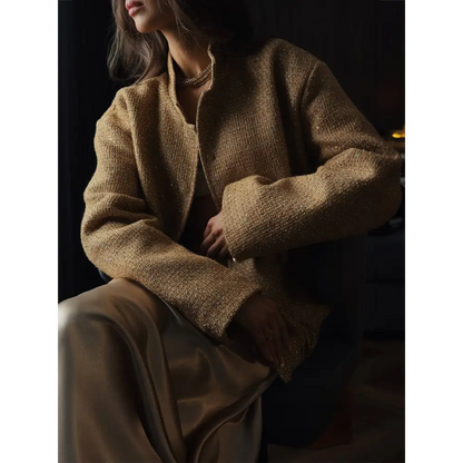 Veste Pailletée Doré Femme - vestes