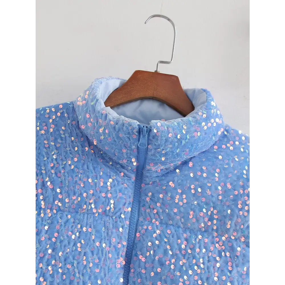 Veste Paillette Bleue Femme - vestes