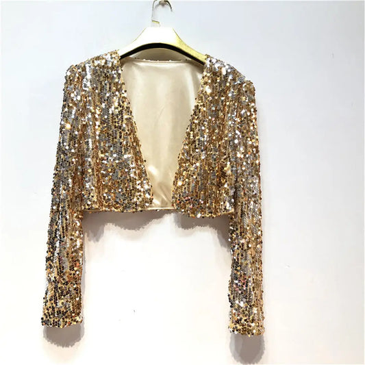Veste Paillette Or Femme - vestes