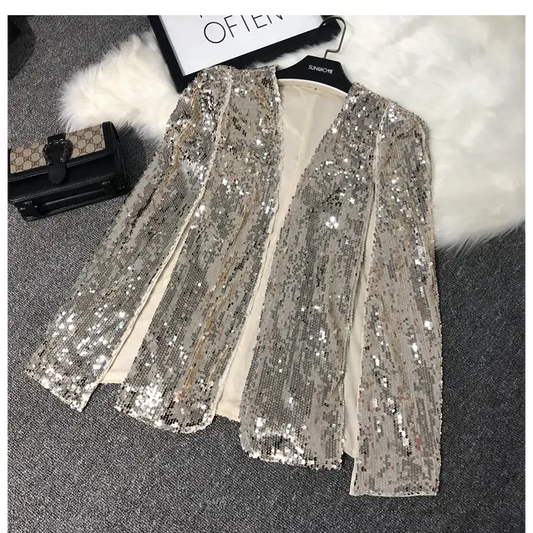 Veste Paillettes Or Femme - vestes