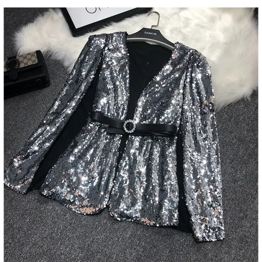 Veste Paillettes Strass Femmes - vestes