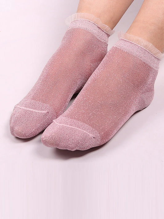 Chaussettes Paillettes A Volants
